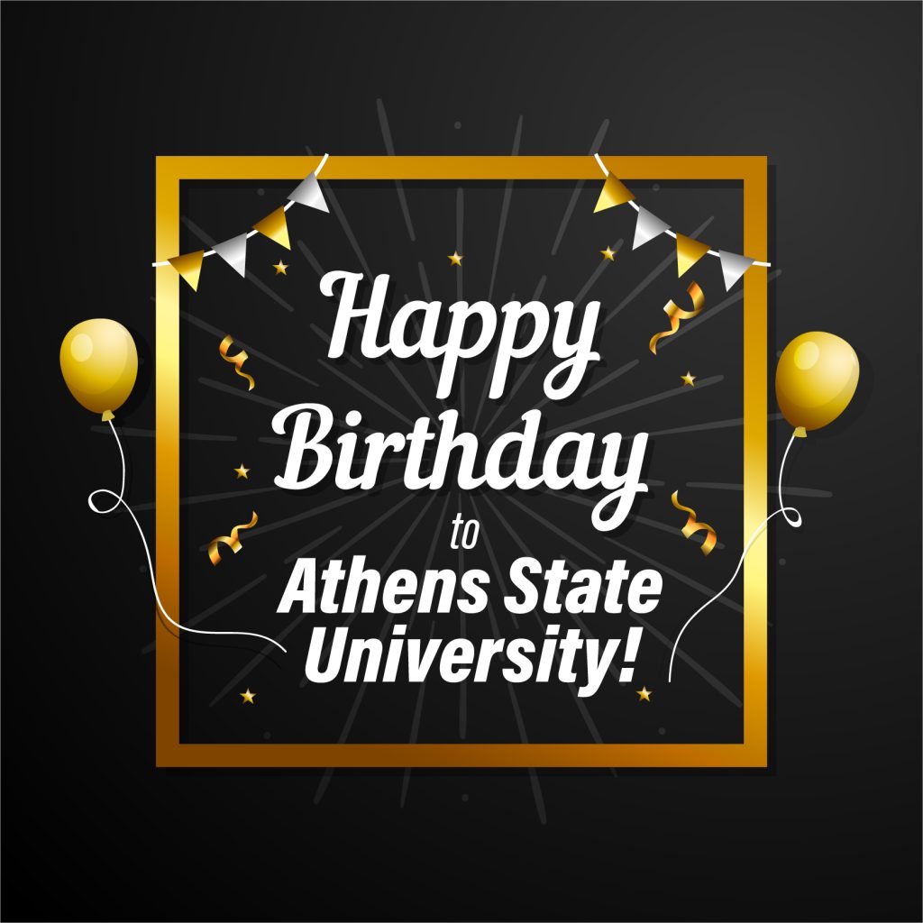 University Happy Birthday Graphic